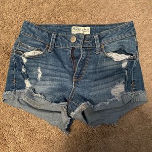 Mudd low rise jean shorts